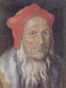 Albrecht Durer Bearded Man in a Red cap France oil painting artist